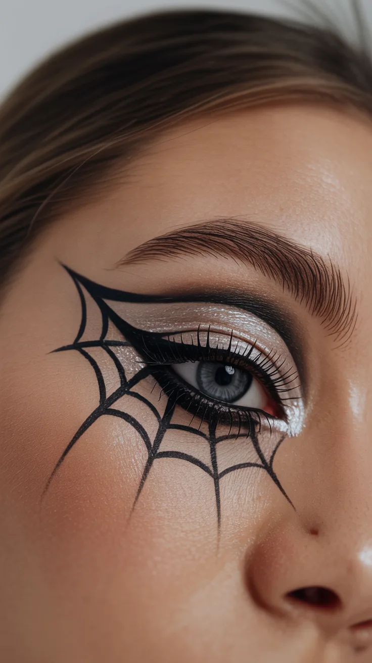 1. Delicate Spider Web Liner