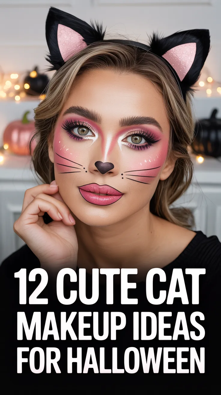 12 Cute Cat Makeup Ideas for Halloween