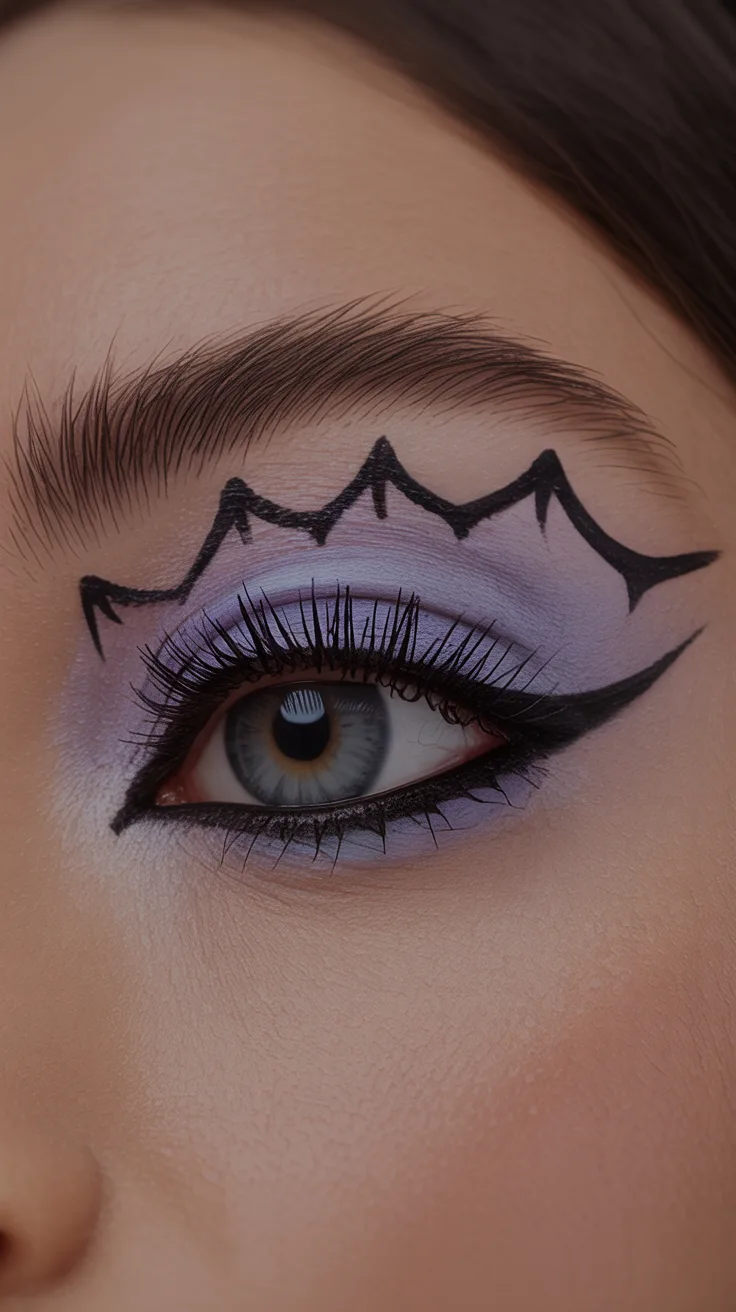 3. Bat Wing Eyeliner