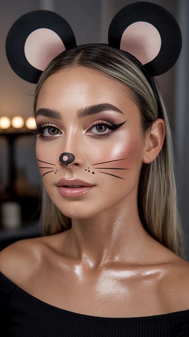 4. Minimalist Sexy Mouse Makeup