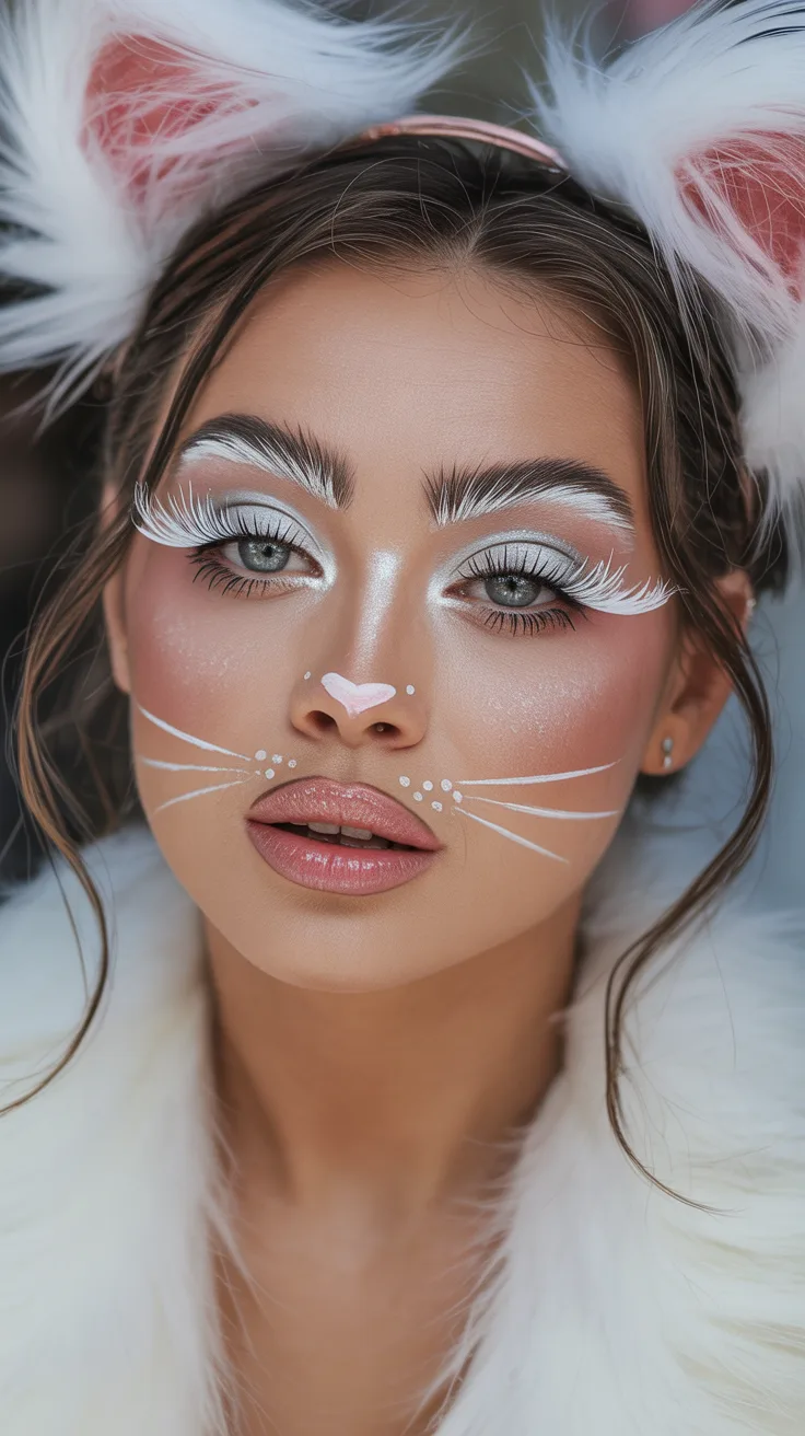 5. White Cat Makeup