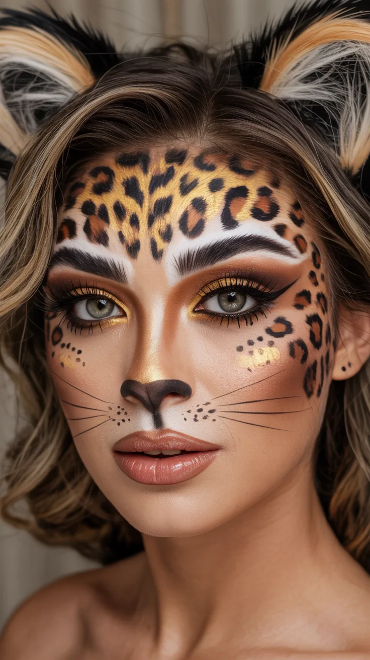 6. Leopard Cat Makeup