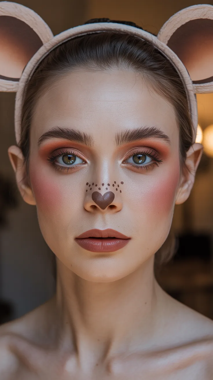 6. Minimalist Monkey Makeup for Women