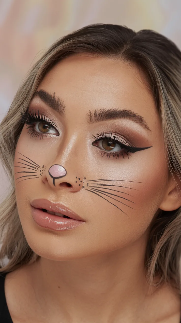 7. Soft Glam Mouse with False Lashes
