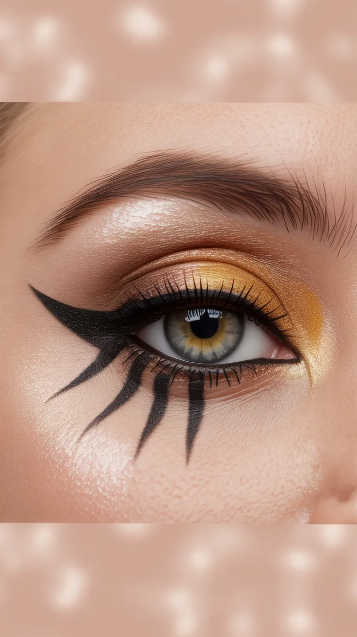 8. Cute Cat Eye with Whiskers