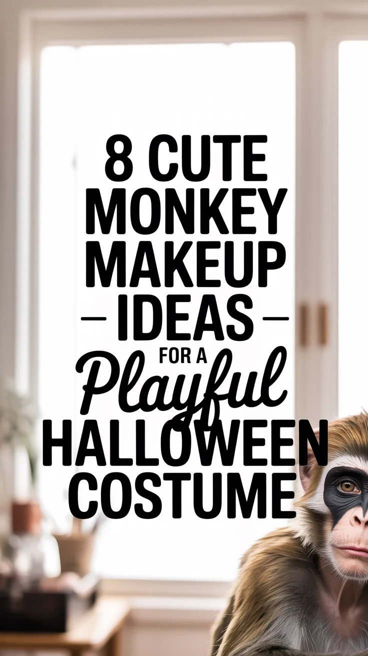 8 Cute Monkey Makeup Ideas for Women to Try This Halloween