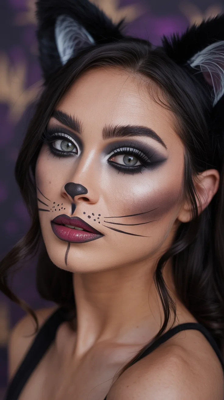 8. Smoky-Eyed Black Cat