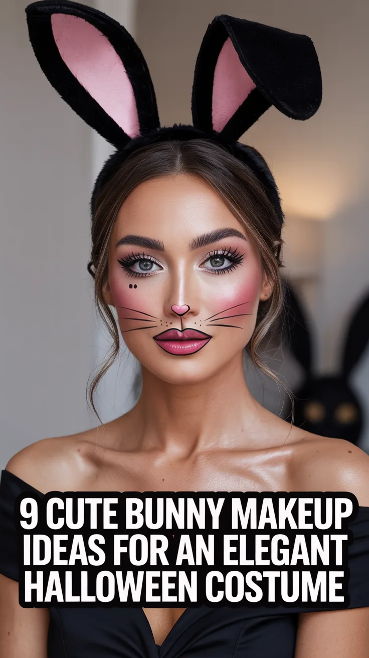 9 Cute Bunny Makeup Ideas for a Elegant Halloween Costume