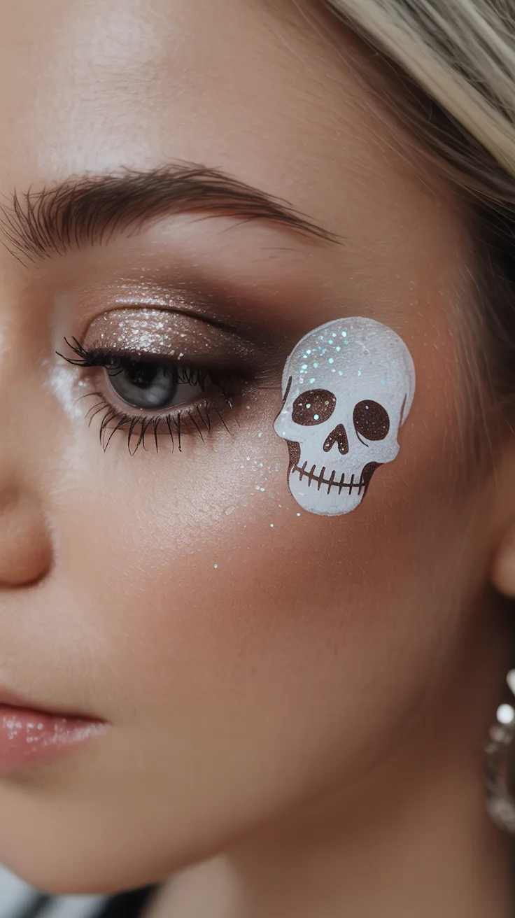 9. Glittery Skull Accents