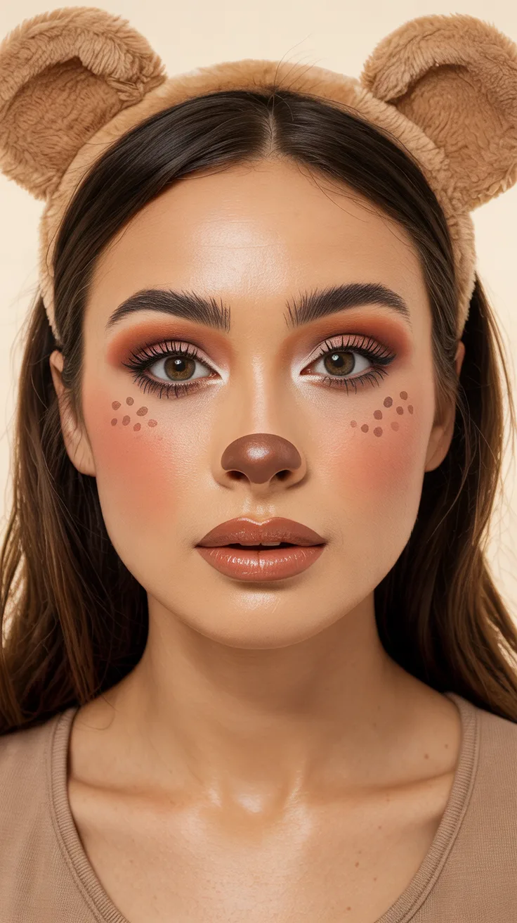 1. Classic Teddy Bear Makeup