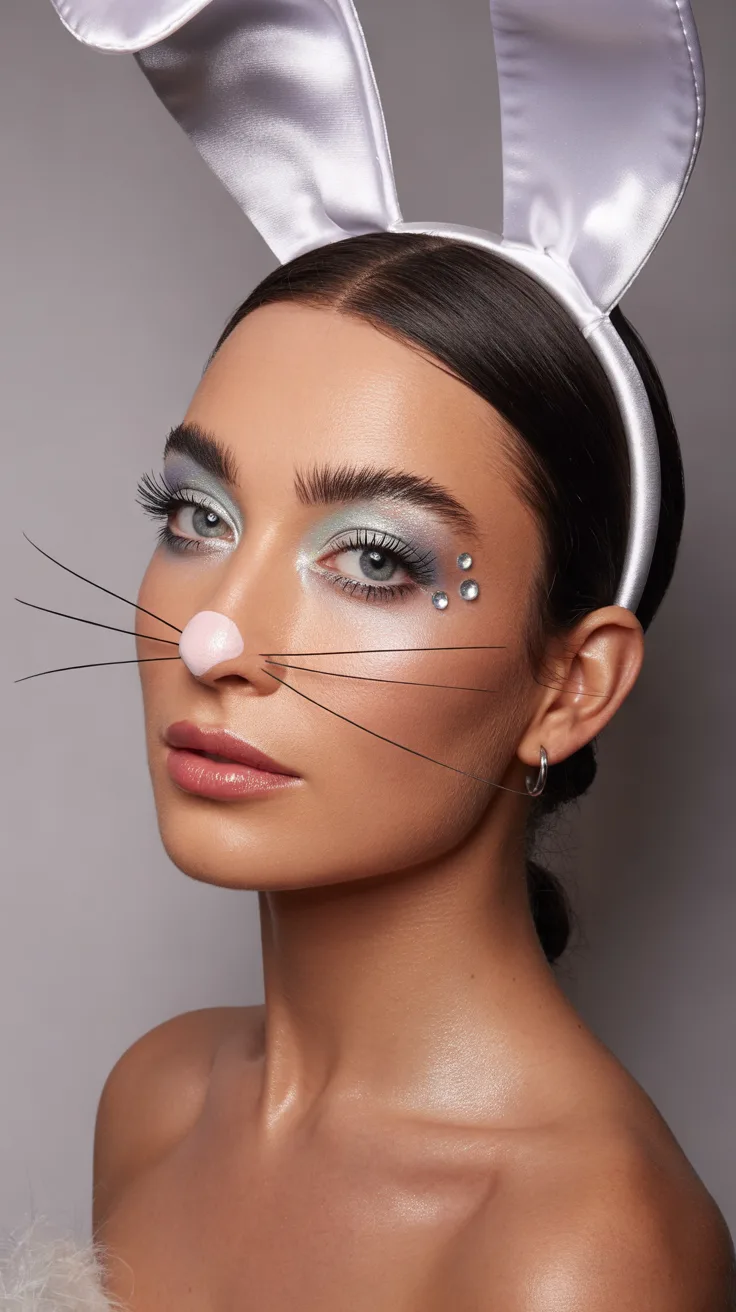 4. Glamorous White Rabbit Inspired Look