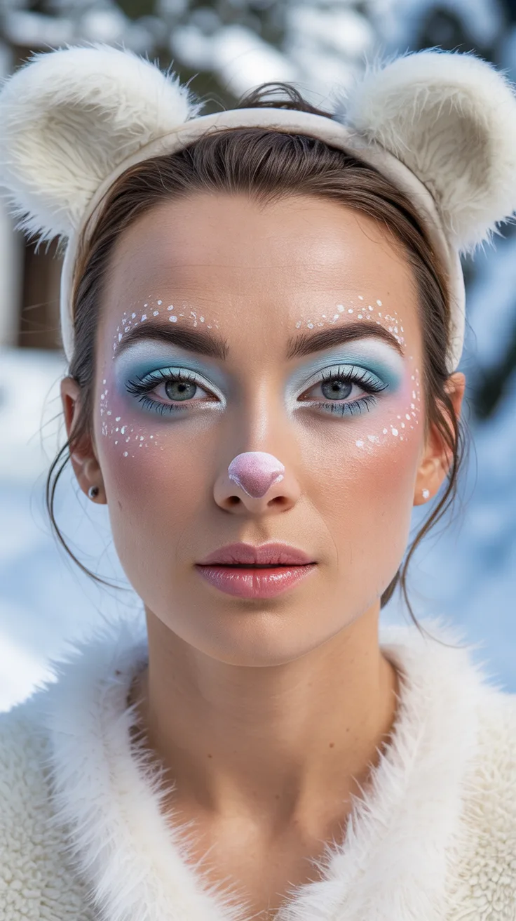 4. Polar Bear Princess Makeup