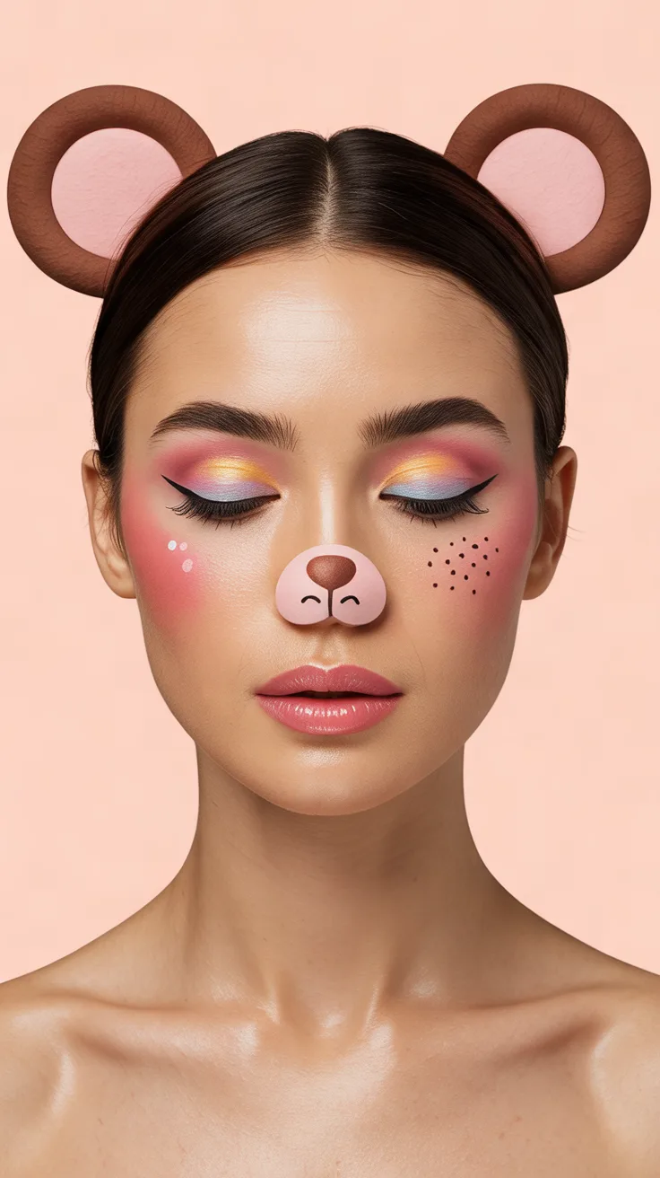 5. Kawaii Bear Face Design