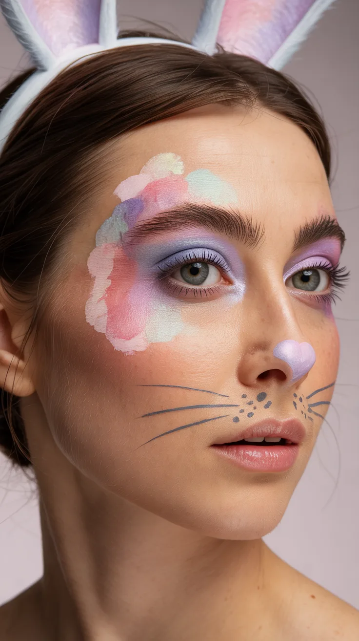 5. Watercolor Bunny Art Design