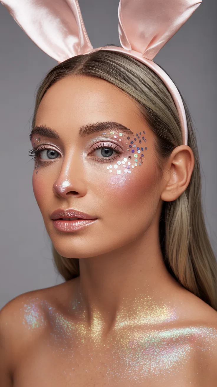7. Sparkle Bunny with Glitter Accents